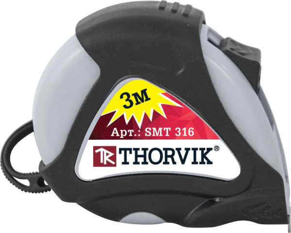 SMT316 Рулетка Thorvik в обрезиненном корпусе, 3 м